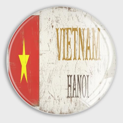 Vietnam Hanoi Glass Strong Magnetic Refrigerator Magnet Fridge Sticker,Vietnam Whiteboard Magnets Fridge Magnets for Kitchen Office Whiteboard Classroom