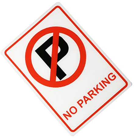 Alipis Panneau Interdiction de Stationner Acrylique Signalisation Sécurisée et Résistante Aux Intempéries pour Restaurants Maisons et