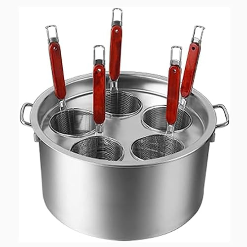 MRKU Dampfgarer-Set, Mehrzweck-Nudeltopf mit Siebeinsatz und Deckel – Kochen, Dämpfen und Abseihen mit Präzision