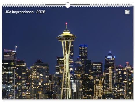artboxONE Kalender 2026 USA Impressionen Wandkalender A2 2026 Reise/Länder