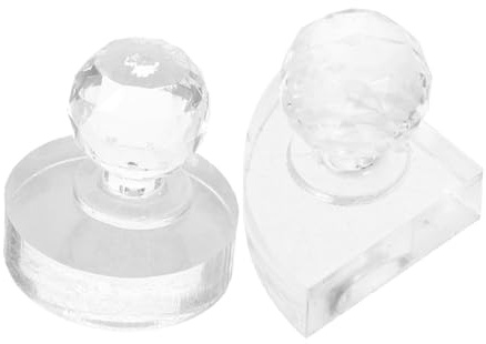 FIXOSHEE 2 Stück Teiliges Lidschatten Presswerkzeug Acryl Puderpressstempel Transparentes Design Langlebig Einfach zu Reinigen zum Fixieren Loser Puder in Make up Paletten