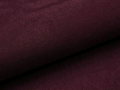 10 Meter Polsterstoff Meterware Alcala 53 Pflaume Wildleder-Imitat Velours