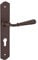 THIRARD - Ensemble de Poignées pour Porte d'Entrée Charon - Acier Rouillé - Trou de Cylindre - Carré 7 mm - Entr'Axes 195 mm - Esthétiques et Pratiques - Gris
