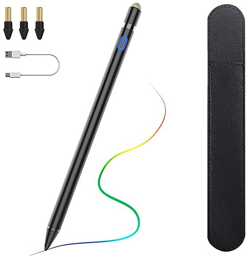 TiMOVO Stylus Pen for iPad, Apple Pencil for 2018-2023 iPad 10/9/8/7/6th Gen, iPad Pro, iPad Air 5/4/3, iPad Mini 6/5 Precise Writing Drawing Palm Rejection Apple Pencil 1st Gen for iPad, Black