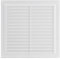 Steinberg14 Griglia di Aerazione Rettangolare 250x250 mm - Griglie di Aerazione in Plastica Bianca - Serranda di Scarico dell'aria con flangia - Coperchio di Sfiato Interno a Parete e a Soffitto
