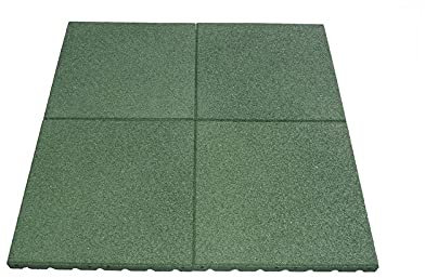 Allstores24 1m² Set Fallschutzmatte Bodenmatte Fallschutzmatten 30mm Stärke GRÜN