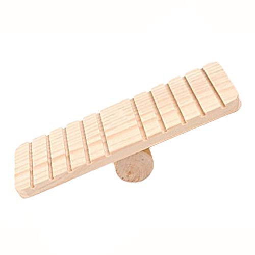 N-K Jouet à bascule en bois pour hamsters, gerbilles, souris, chinchillas, cochons d'Inde, petits animaux, finitions exquises, utile et pratique.