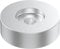 DIGITNOW 45 RPM Adapter per dischi in vinile da 7 pollici, realizzato in alluminio di alta qualità per stabilità e durata, perfetto per tutti i giradischi, Argento