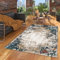 Kurzflor Designer Teppich Maui Modern Petrol Mix Verlauf