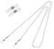 Eli-time Brillenkette für Damen Silber Abs Perlenbrillen Sonnenbrillenriemen/Brillenhalter/Brillenhalsbänder/Maskenhalter