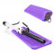 Bolsa de silicona resistente al calor para alisador de pelo, plancha plana, rizador, herramientas de pelo caliente para el hogar y viajes, color morado
