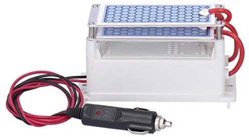 Tiiyee Ozone Generator for Car, DC 12V Portable Small Car Deodorization Equipment Air Purifier for Odors in Home Car and Large Rooms Professional and Personal Air Sanitization Applications 10g