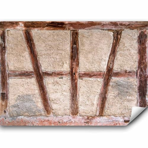murando PREMIUM Fototapete 250x175 cm Vlies Tapeten Wandtapete XXL Moderne Wanddeko Design Wand Dekoration Wohnzimmer Schlafzimmer Büro Flur Beton Abstrakt Holz Tür f-B-0025-a-a
