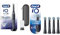 Oral-B Limited Edition iO - 8 - Electric Toothbrush Rechargeable Designed by Braun & iO Ultimate Clean Electric Toothbrush Head, Twisted & Angled Bristles for Deeper Plaque Removal, Pack of 4, Black