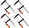Rexxer Schraubzwingen 120×300 mm (4er Set) - Tischlerklemmen für Holzarbeiten, manuelle Druckregelung für präzises Klemmen, robust & langlebig