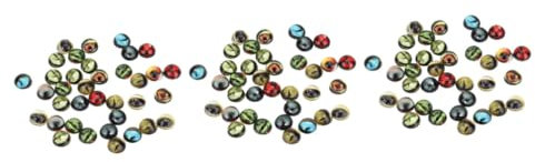STOBOK 150pcs Unique Glass Animal Eye Stones Googly Eyes for DIY Jewelry Craft Stickers Jewelry Making Supplies Flat Back Dome Cabochons