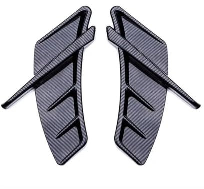 Diffusor Splitter Frontspoiler Seite Air Fender Vents Abdeckung Auto Zubehör Auto Aufkleber Für A-UDI A6 S6 C6 C5 A3 S3 8V 8P A4 S4 B8 B6 B7 B9 Q5 A5 S5 Q3 Q7 Q2 Frontspoiler (Color : Carbon Fiber Lo