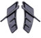 Diffusor Splitter Frontspoiler Seite Air Fender Vents Abdeckung Auto Zubehör Auto Aufkleber Für A-UDI A6 S6 C6 C5 A3 S3 8V 8P A4 S4 B8 B6 B7 B9 Q5 A5 S5 Q3 Q7 Q2 Frontspoiler (Color : Carbon Fiber Lo