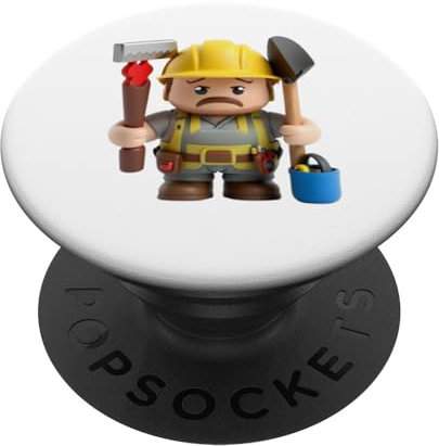 Bauarbeiter Bauunternehmer Architekt Arbeiter Bau PopSockets mit austauschbarem PopGrip