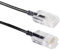 Elfcam® - 25m Slim Cat 6 Ethernet Cable, Cat6 32AWG WAN LAN Network Cable, Ultra Slim Black (25 metres)