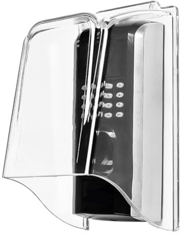Arivend PC Plastic Lengthen Doorbell Rain Cover,Transparent Doorbell Waterproof Cover Weatherproof Protector Doorbell Attachment Easy Install Easy to Use