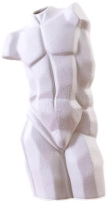 Body Flower Vase – Pflanze Kreative Kunst Handwerk Muskel Männliche Körper Blumenvase Keramik Menschliche Körper Kunst Vase Pflanzgefäß Einzigartige Desktop-Vase Mensch Körper Kunst Vase Kreative Mann