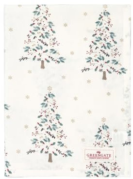 GreenGate Lucie Xmas Geschirrtuch White 70x50cm