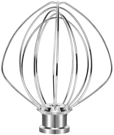 Accesorio for batidora eléctrica con batidor de alambre de acero inoxidable, compatible con 4.5QT K45WW