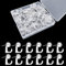 Push Pin Hooks, Pack of 50 Drawing Pins, Thumbtacks Hooks, Plastic Heads, Pin Tacks, Pin Hangers, for Wall Board, Picture, Photo, Card, Office, Home, School Supplies (Transparent)