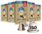 Lot de 150 capsules de café bio LUNGO FORTE - Compatibles avec les machines à capsules Nespresso - Respectueux de l'environnement, corsé - Chocolat - 100 % industriellement compostable La Natura