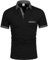 GLESTORE Polo Shirts für Herren Poloshirt Kurzarm Golf Polohemd Basic Sommer Polos T-Shirt Schwarz L