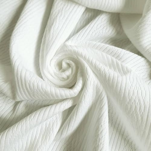 PAWOTEX Stoffe zum nähen Ajour 100% Jersey stoff meterware kinder baumwollstoff meterware winter dicken Jersey mädchen jungen Öko-Tex hautfreundlich Nähen Stoff 75cmx2 Handwerken