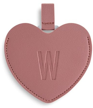 WYCON cosmetics GLASSY HEART Miroir de sac coeur rose design élégant avec lettre W
