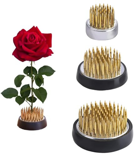 3 Stück Steckigel Blumen, Steckigel, Runder Blumenigel, Blumensteckigel Kenzan Ring für Blumenarrangements Blumenläden Büros Gärten Teestuben