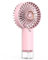 Mini Ventilador de Mano Portátil USB,Portátil Ventilador Pequeño Mano Spray con Niebla de Agua,3 Velocidades de Agua Enfriamiento en Spray para el Hogar/Oficina/Viajes/al Aire/Libre/Camping(Rosa)