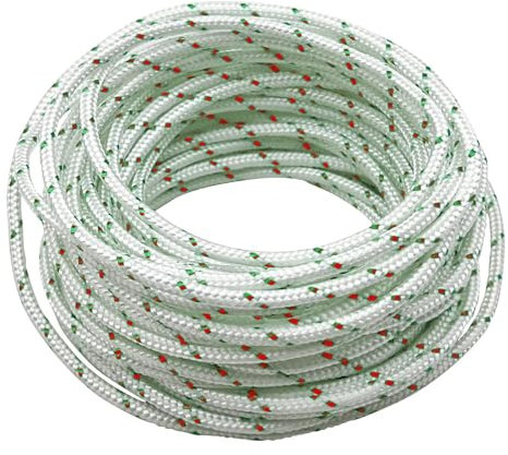 VILITI 10 Meters 3.0mm Lawn Mower Pull Cord for Petrol Lawnmower With Pull Cord Handle Recoil Starter Rope Replacement Universal Engine Starter for Petrol Lawnmower Chainsaw Trimmer (3.5mm)