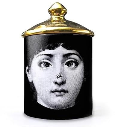 Lina Cavalieri - Barattolo in ceramica per aromaterapia, portapenne Fornase, mini vaso, vassoio portacandele, bottiglie decorative per la casa, barattoli decorativi (S2)