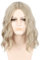 LeMarnia Herren Perücken Ash Blonde Kurze Curly Lustige Perücken für Männer Halloween Kostüm Party Perücke