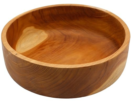 Casa Moro Obstschale Tischdeko – Brotkorb, Holzschale | Dekoschale & Servierschale – Teakholz Schale 30 cm