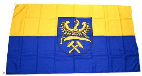 Oberschlesien Flagge Fahne 90cm x 150cm - beste Qualität | beste Qualität