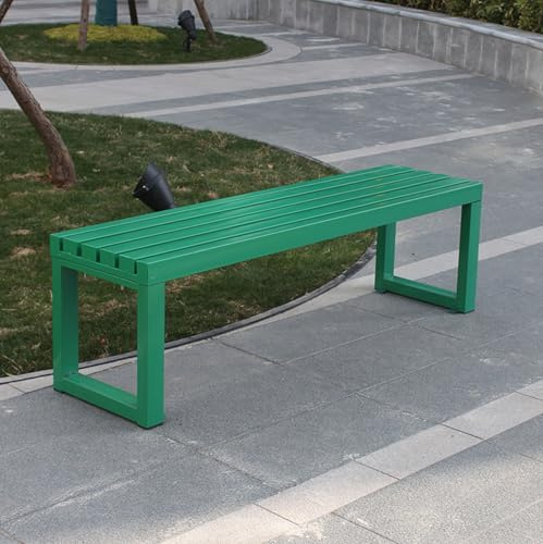 Wetterfeste Parkbank aus Metall – Gartenmöbel aus Gusseisen für Terrasse, Rasen & Terrasse – stilvoll für Ihren Außenbereich