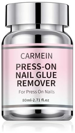 AIJIMEI Press On Nail Glue Remover 80ml Remover Gel off for Artificial Acrylic False Nails Tips Removal Gentle Odorless with Cuticle Oil for Beginners DIY home or Salon Use (1pcs)