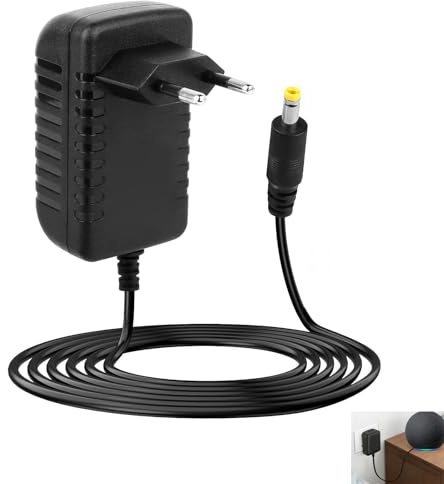 15W Netzteil für Echo Dot 3. 4. 5. Generation, Echo Spot, Echo Show 5 (1. & 2. Gen) und Fire TV Cube, 12V 1.25A Ladegerät Netzadapter 2M, Adapter für Alexa Geräte, Ersatzadapter, Schnellladung