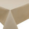 Tischdecke Fleckschutz Lotus Effekt Garten LEINEN Optik bügelfrei abwaschbar Uni Farbe Sand Größe oval 160x260 cm
