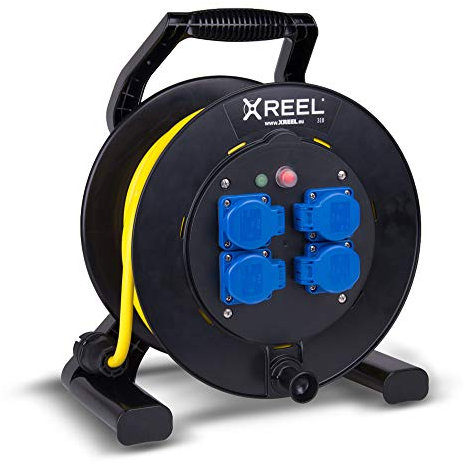 Kabeltrommel XREEL 230V/16A IP54 PVC PVC K35 AT-N07V3V3-F 3x1,5mm² gelb 50m