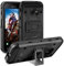 BEZ Hülle für Xcover 4 Hülle, Hülle für Xcover 4S, Handy Schutzhülle Outdoor Kompatibel für Samsung Galaxy Xcover 4 / 4s [Heavy Duty Serie] Dual Layer Armor Case Stoßfestes Shockproof Robuste, Schwarz