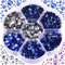 Blinginbox 3000 Stück gemischte Größen Kristalle AB DMC Hot Fix Strass Glas Strass Rot Hotfix Strasssteine zum Aufbügeln... Mixed size(ss6-ss30) It.sapphire