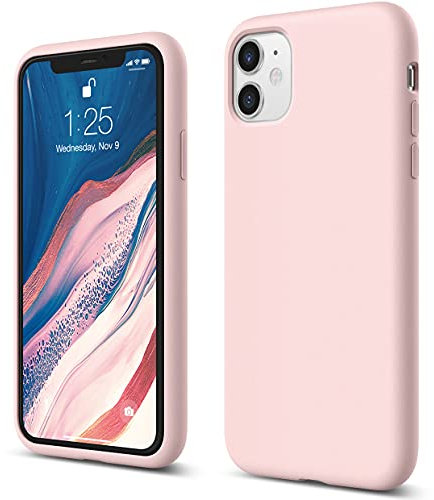 elago Liquid Silicone Case Designed for iPhone 11 Case (6.1), Premium Silicone, Full Body Protection : 3 Layer Shockproof Cover Case (Lovely Pink)