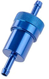 Benzinfilter Alu blau eloxiert S50, S51