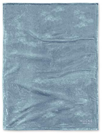 HUCKE Berlin 0237793 Wohndecke Softtouch 1x 150x200 cm blau
